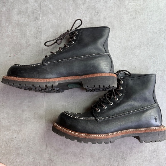 Frye Dakota Mid Lace Moc Toe Work Boot, Men\'s 8.5 Black
